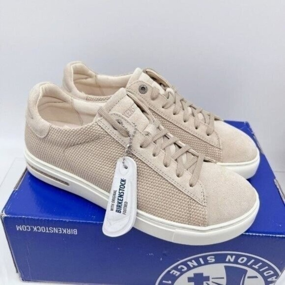 Birkenstock Bend Low Top Lace Up Sneaker Sandcastle Canvas Womens EU 36 US 5-5.5